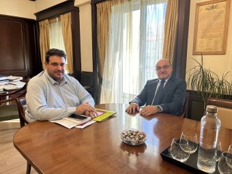Συνάντηση του Αρ. Σπάνια με τον Αναπληρωτή Υπουργό Εσωτερικών Θεόδ. Λιβάνιο