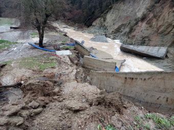 Ζημιές σε υποδομές, σπίτια και καλλιέργειες μετά από πλημμυρικά φαινόμενα στην Πιερία