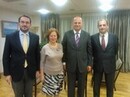 Από αριστερά: Επαμεινώνδας Λ. Στυλόπουλος, Γενικός Γραμματέας, Ιωάννα Αναστασοπούλου, Αντιπρόεδρος, Κώστας Τσιάρας, Υφυπουργός Εξωτερικών, Στέφανος Γ. Κούτρας, Πρόεδρος
