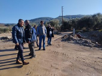 Στην τοπική κοινότητα Μηλίνας ο Δημήτρης Κουρέτας συνοδευόμενος από τον CEO της HVA Μ. Γκουζούρη