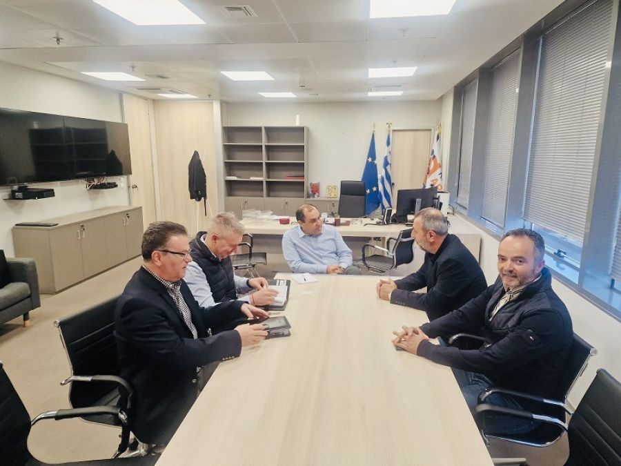 Συνάντηση εργασίας της διοίκησης του Επιμελητηρίου Καρδίτσας με τον Υφυπουργό Κλιματικής Κρίσης και Πολιτικής Προστασίας Κων. Κατσαφάδο