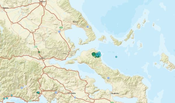 Τρίτη σεισμική δόνηση με 4,5 Ρίχτερ στη βόρεια Εύβοια το ξημέρωμα της Κυριακής (14/4)