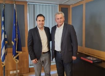 Συνάντηση Δημάρχου Σοφάδων Θάνου Σκάρλου με το νέο Υπουργό Ψηφιακής Διακυβέρνησης Δημήτρη Παπαστεργίου