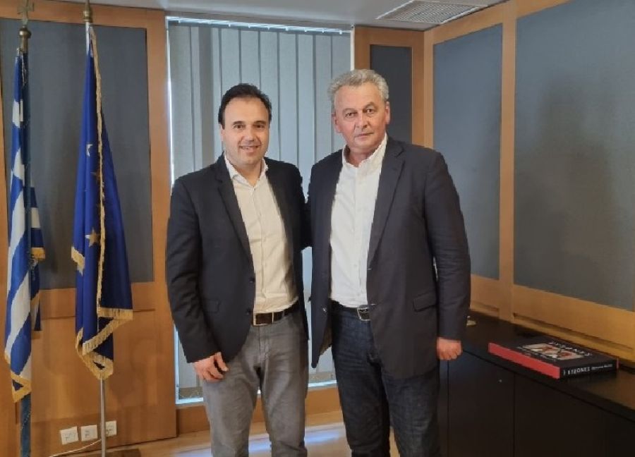 Συνάντηση Δημάρχου Σοφάδων Θάνου Σκάρλου με το νέο Υπουργό Ψηφιακής Διακυβέρνησης Δημήτρη Παπαστεργίου
