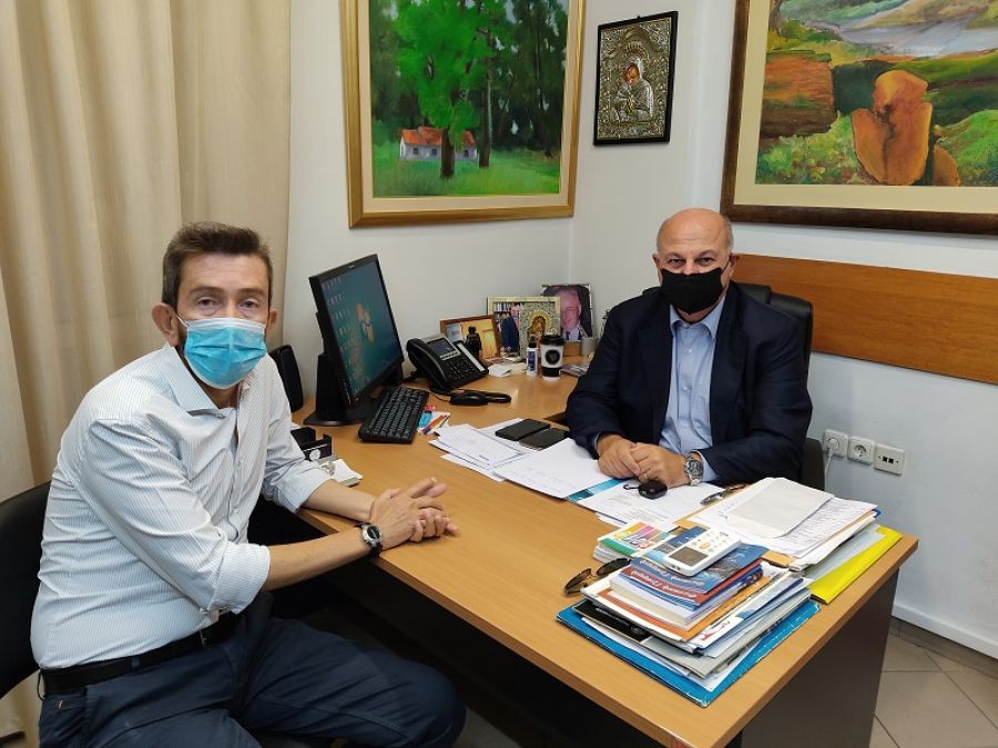 Τον Υπουργό Δικαιοσύνης Κ. Τσιάρα επισκέφθηκε ο νέος Διευθυντής της Πρωτοβάθμιας Εκπαίδευσης Αθ. Μπότας