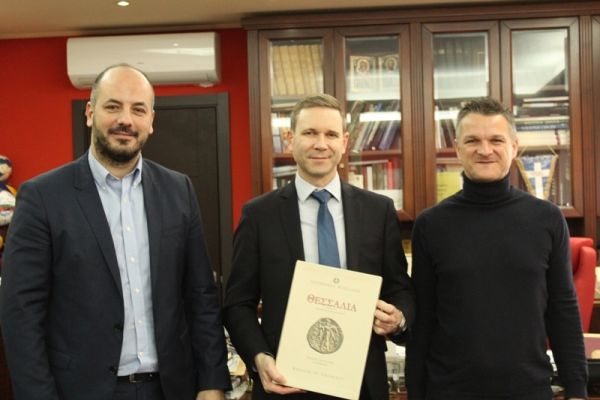 Στην Περιφέρεια Θεσσαλίας ο Γενικός Πρόξενος των Η.Π.Α. στη Θεσσαλονίκη