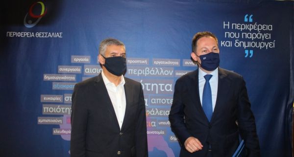 Συνάντηση του Περιφερειάρχη Θεσσαλίας με τον αν. Υπουργό Εσωτερικών Στ. Πέτσα