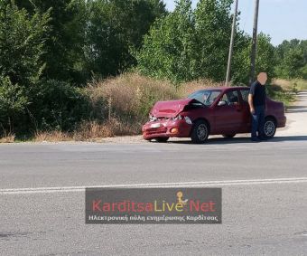Σύγκρουση αυτοκινήτων με υλικές ζημιές το πρωί της Παρασκευής (4/6) στο Καρδίτσα - Δέλτα