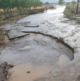 Μεγάλες καταστροφές από τη βροχή στο Ζάρκο Τρικάλων