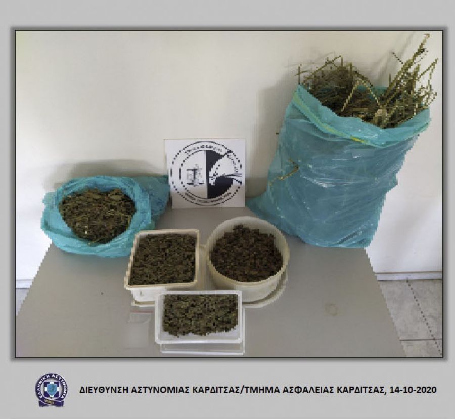 Σύλληψη ενός άντρα στην Καρδίτσα το πρωί της Τετάρτης 14/10 για κατοχή κοκαΐνης και κάνναβης