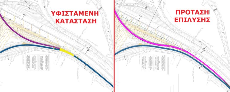 Αττική: Παρέμβαση στον κόμβο του Α/Κ Μεταμόρφωσης για τη βελτίωση της κυκλοφοριακής ροής προς την Ε.Ο.