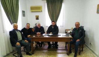 Υπεγράφη η σύμβαση για την αποκατάσταση του οδικού τμήματος στη θέση "Λεύκα" Πετρίλου