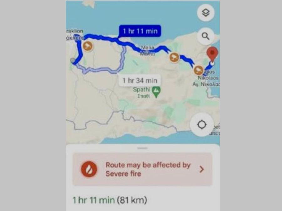 Επεκτείνει το εργαλείο ανίχνευσης ορίων πυρκαγιών και στην Ελλάδα η Google