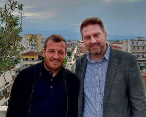 Ο Κωστής Θεοδωράκης, υποψήφιος Πρόεδρος Δ.Κ. Ανθηρού με τον Δήμαρχο Ανδρέα Στεργίου!