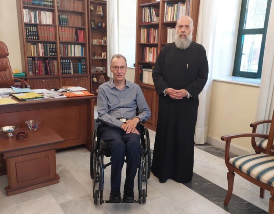 Συνάντηση του Διοικητή του Γ.Ν. Καρδίτσας Στ. Παπαγεωργίου με τον Μητροπολίτη κ. Τιμόθεο