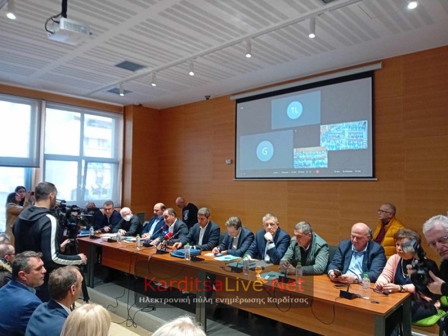 Ολοκληρώθηκε η ευρεία διυπουργική σύσκεψη στην Καρδίτσα για την ανασυγκρότηση της Θεσσαλίας (+Φωτο +Βίντεο)