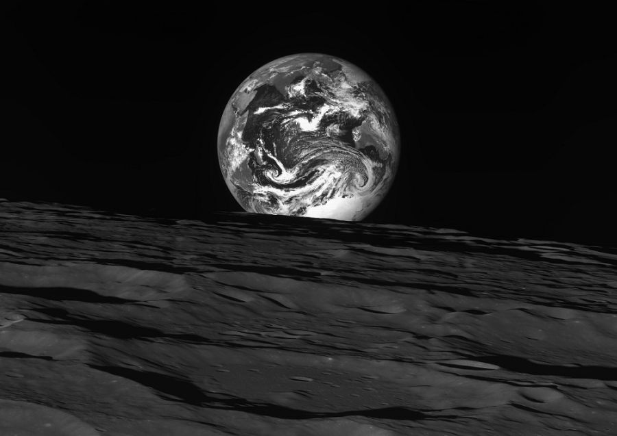 Εντυπωσιακή φωτογραφία της Γης όπως φαίνεται από τη Σελήνη, έστειλε το νοτιοκορεατικό σκάφος Danuri