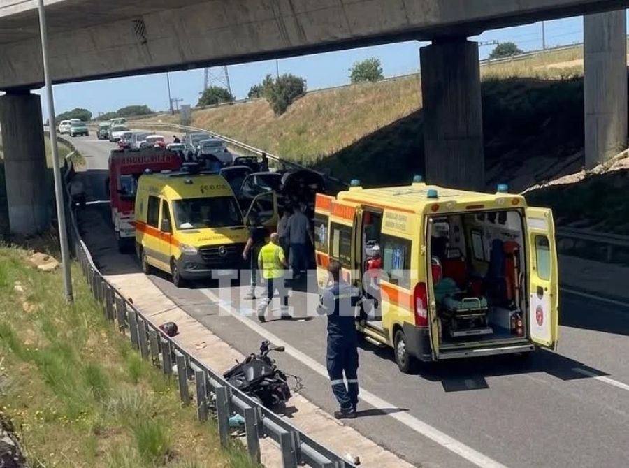 Θανατηφόρο τροχαίο με μοτοσικλέτα για πατέρα και γιο στην Πάτρα (+Φωτο)