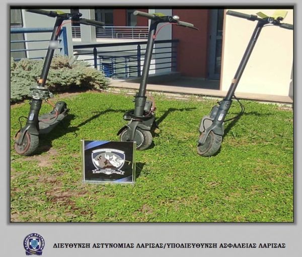 Λάρισα: Εξιχνιάστηκαν 4 περιπτώσεις κλοπής ηλεκτρικών πατινιών