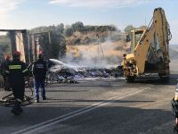 11 άνθρωποι κάηκαν ζωντανοί μετά από τροχαίο στην Εγνατία (+Φώτο)