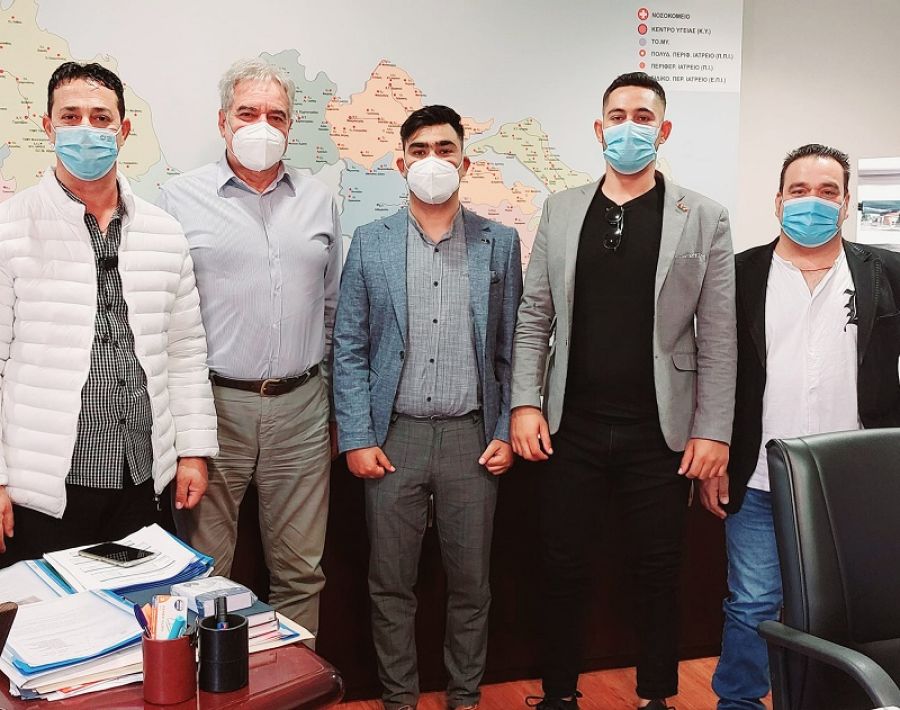 Συνάντηση με το Διοκητή της 5ης ΥΠΕ είχε το νέο Δ.Σ. της ομοσπονδίας Θεσσαλίας Ελλήνων Ρομά