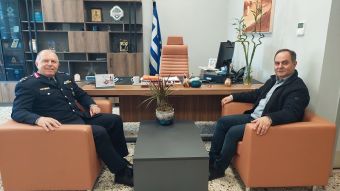 Επίσκεψη του Αστυνομικού Διευθυντή Καρδίτσας στο Δήμαρχο Καρδίτσας