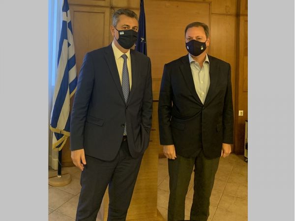 Συνάντηση του Βουλευτή της Ν.Δ. ν. Καρδίτσας Γ. Κωτσού με τον Υπ. Αγροτικής Ανάπτυξης και Τροφίμων Σπ. Λιβανό