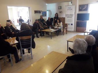 Μ.Κ.Ο. "Αποστολή": Ομιλία στο ΚΑΠΗ του Δήμου Σοφάδων για τον ιό της γρίπης
