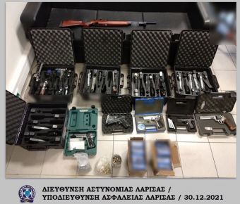 Δύο συλλήψεις στα Φάρσαλα για όπλα και αρχαία νομίσματα