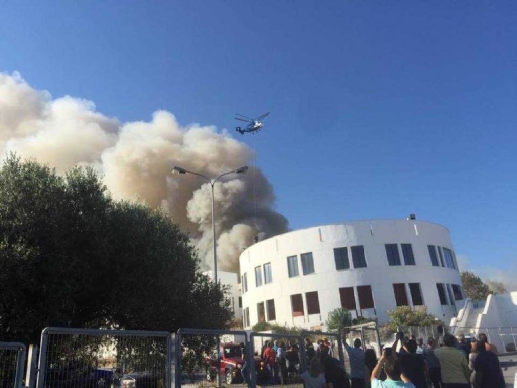 Μεγάλη φωτιά στο Πανεπιστήμιο Κρήτης