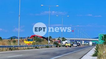 Τροχαίο με τραυματίες στην Εγνατία Οδό κοντά στον κόμβο της Μέστης