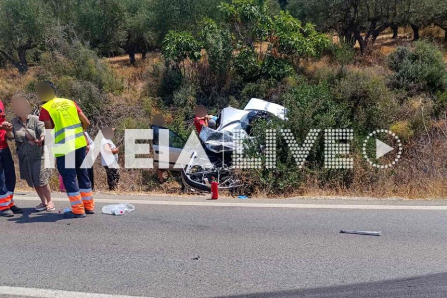 Πολύνεκρο τροχαίο στην Πύργου - Κυπαρισσίας: Νεκροί ένας 38χρονος, η ενός έτους κόρη του, ένας 44χρονος και η 13χρονη κόρη του (+Φωτο)