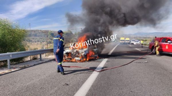Τροχαίο με νεκρούς και τραυματίες στην Ε.Ο Κορίνθου – Πατρών, στο ύψος της Αρχαίας Κορίνθου (+Φώτο)