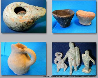 21 άτομα εμπλέκονται σε παράνομες ανασκαφές για αρχαιότητες σε Θεσσαλία και Πιερία (+Φώτο)