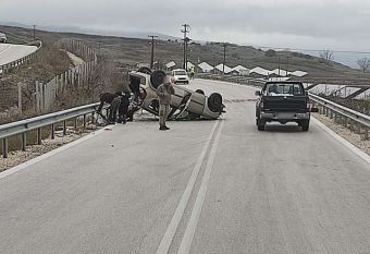 Φθιώτιδα: Μία γυναίκα τραυματίας σε τροχαίο στο συνδετήριο δρόμο με τον Ε65