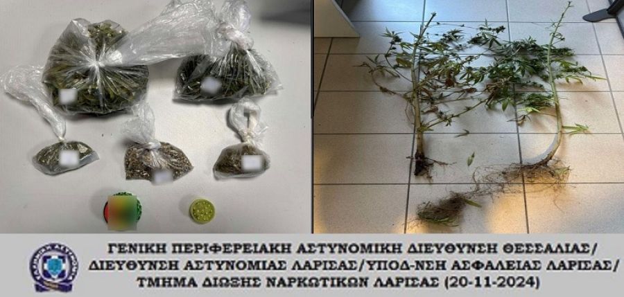 Λάρισα: Σύλληψη άνδρα για κατοχή ναρκωτικών