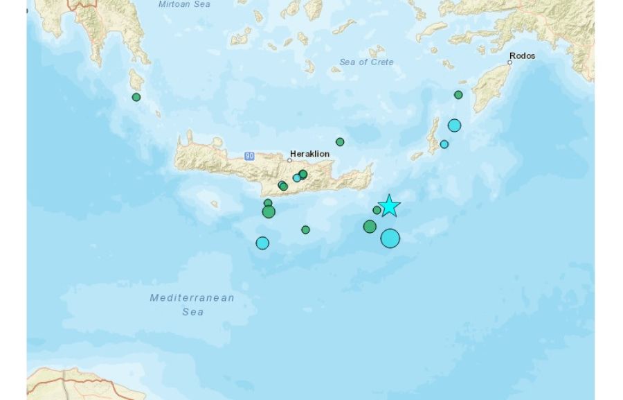 Με σεισμό 5,1 Ρίχτερ ξύπνησε το πρωί του Σαββάτου (3/9) η Κρήτη