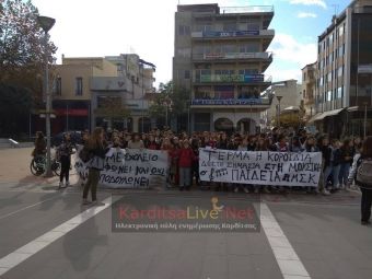 Διαμαρτυρία του Μουσικού Σχολείου Καρδίτσας στην κεντρική πλατεία (+Φώτο +Βίντεο)