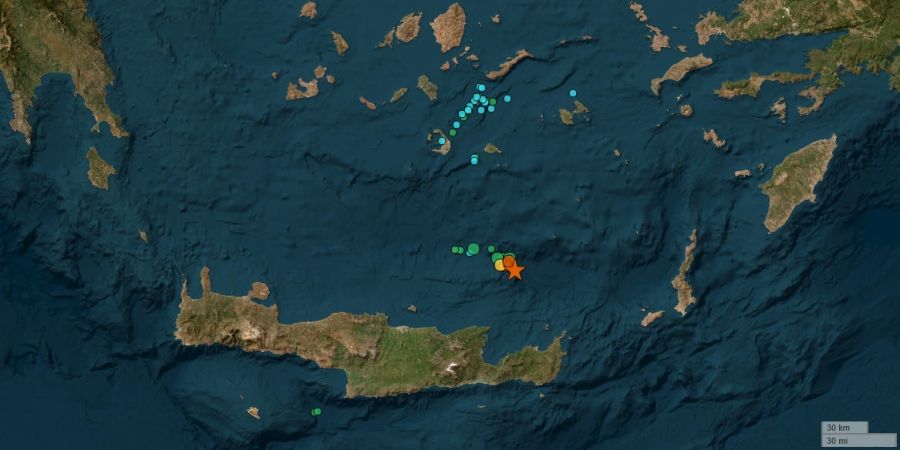 Κουνήθηκε η Κρήτη από τα 6,1 Ρίχτερ το ξημέρωμα της Πέμπτης (22/5) - Μεγάλο το εστιακό βάθος