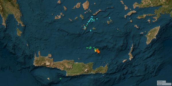 Κουνήθηκε η Κρήτη από τα 6,1 Ρίχτερ το ξημέρωμα της Πέμπτης (22/5) - Μεγάλο το εστιακό βάθος