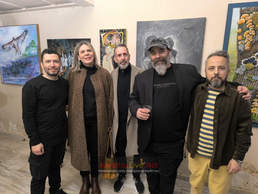 Εγκαινιάστηκε η ομαδική έκθεση «Επαφή» του Εικαστικού Ομίλου Καρδίτσας (+Φωτο +Βίντεο)