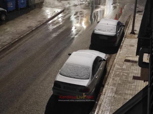 Δόση… από «λευκό ξημέρωμα» για την Καρδίτσα το πρωί της Τετάρτης 21 Ιανουαρίου