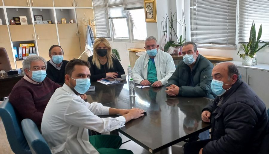 Επίσκεψη του Ν.Τ. της Α.Δ.Ε.Δ.Υ. Καρδίτσας στη Διοικήτρια του νοσοκομείου Καρδίτσας