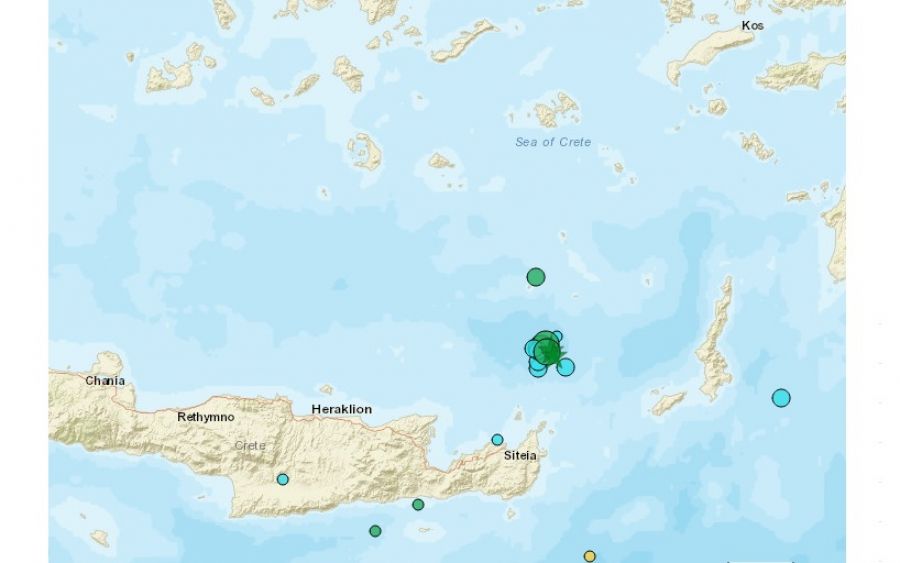 Χορεύει στο "ρυθμό" των Ρίχτερ η Κρήτη - Δύο σεισμοί πάνω από 5 Ρίχτερ τα ξημερώματα