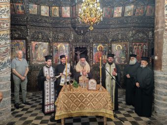 Αγιασμός για την έναρξη των εργασιών συντήρησης στον Ι.Ν. Αγίου Αθανασίου Ρουμ Παλαμά