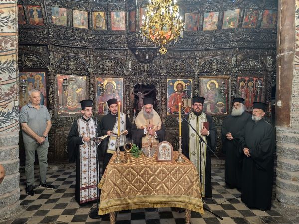 Αγιασμός για την έναρξη των εργασιών συντήρησης στον Ι.Ν. Αγίου Αθανασίου Ρουμ Παλαμά