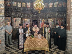 Αγιασμός για την έναρξη των εργασιών συντήρησης στον Ι.Ν. Αγίου Αθανασίου Ρουμ Παλαμά