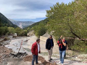 "Αυτοψία Γ. Κωτσού σε πληγείσες περιοχές του Δήμου Αργιθέας και στη Μαγουλίτσα"