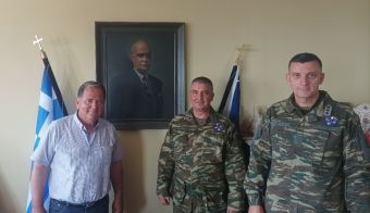 Συνάντηση με το Δήμαρχο Λίμνης Πλαστήρα είχε ο Διοικητής του ΚΕΣΝ Ρούσσου