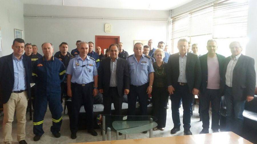 Στην Πυροσβεστική Υπηρεσία ο υποψήφιος Δήμαρχος κ. Βασίλης Τσιάκος